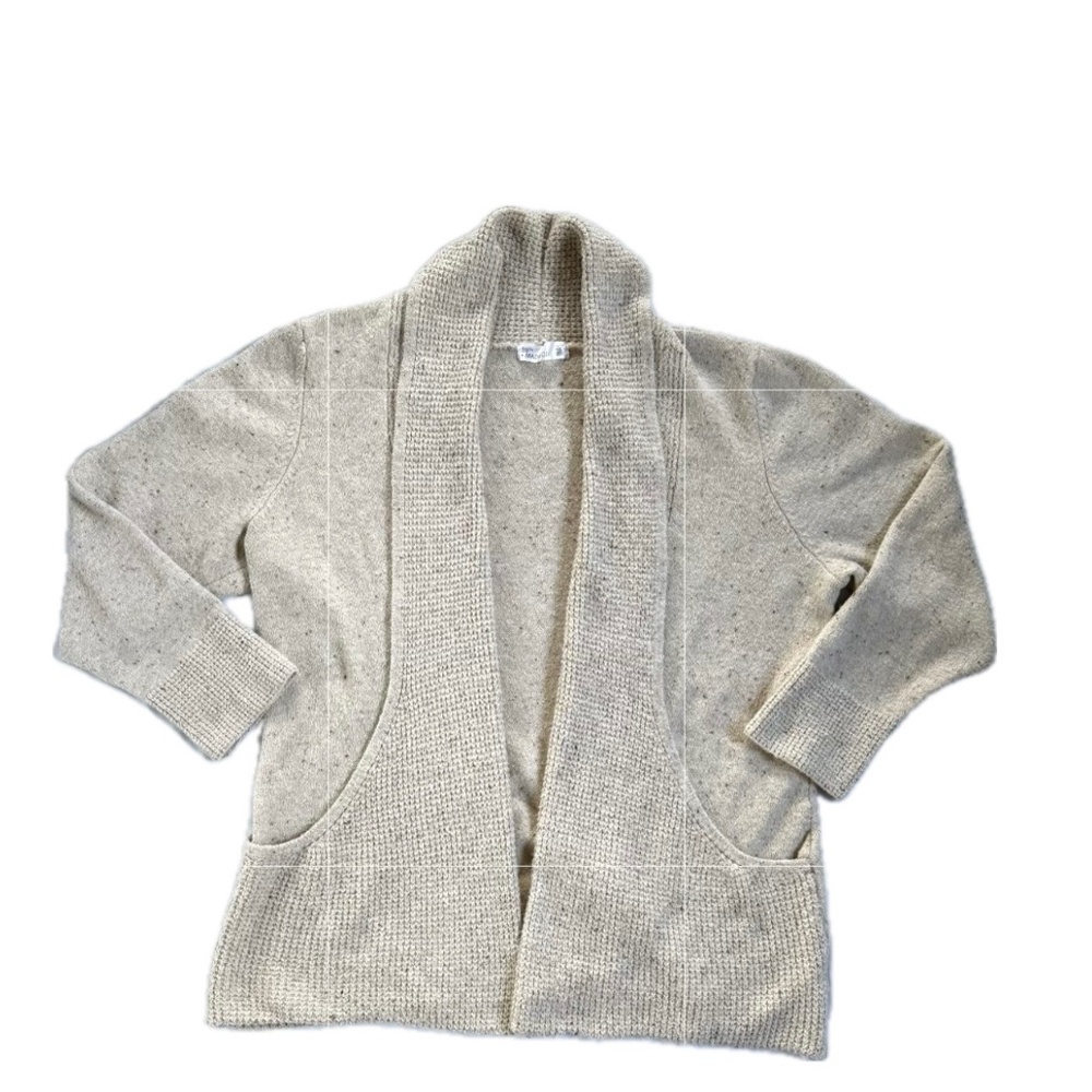 89th & Madison Cream Knit Cardigan – Women’s XL, Neutral Cozy Sweater w/ Pockets